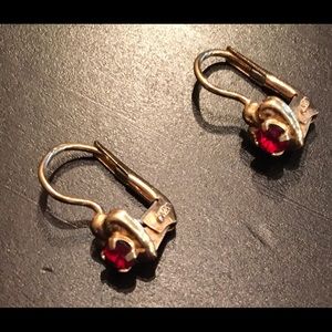 Golden Earrings Ruby